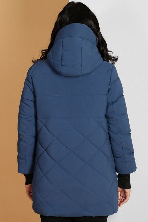 Куртка зимняя с капюшоном синяя