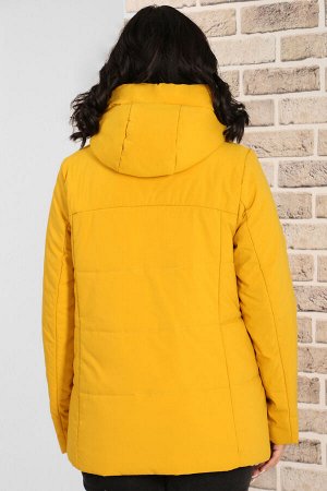 Куртка с капюшоном желтая
