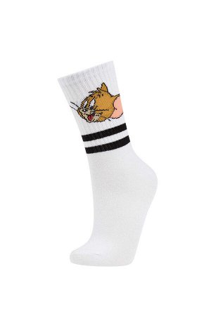 Женские хлопковые длинные носки Tom & Jerry (2 шт.)