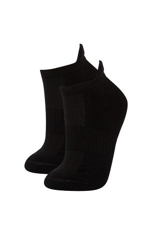 Женские базовые хлопковые спортивные короткие махровые носки Defacto Fit из 2 пар