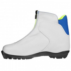 Ботинки лыжные TREK Olimpia NNN ИК, цвет белый, лого синий, размер 42