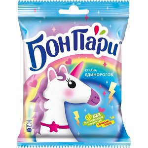 БОН ПАРИ® Страна единорогов®. Мармелад жевательный фигурный со вкусом фруктов, 15х100г