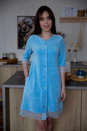 Lika Dress Халат Голубой