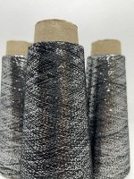 Пряжа для вязания MODA-IT, 50 гр., Черное серебро