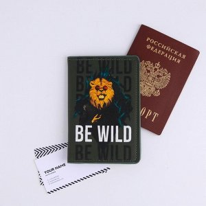 Обложка для паспорта с доп.карманом внутри Be Wild, искусственная кожа 7097568