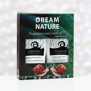 Подарочный набор для женщин Dream Nature «Муцин улитки»: шампунь, 250 мл + гель для душа, 250 мл