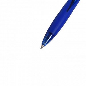 Ручка шариковая автоматическая Pilot "Rexgrip", узел 0.5 мм, чернила синие на масляной основе, резиновый упор