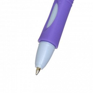 Ручка шариковая STABILO LeftRight для правшей, 0,8 мм, лавандовый корпус, стержень синий