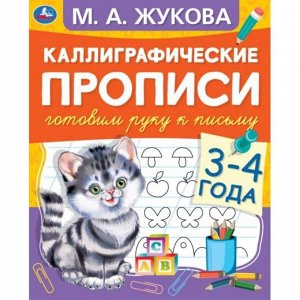 Каллиграфические прописи "Готовим руку к письму 3-4 года" М.А. Жукова