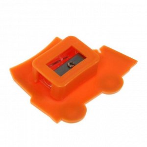 Точилка силиконовая "Машина", оранжевая, в пакете (штрихкод на штуке)