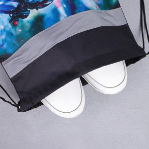 Мешок для обуви со светоотражающим элементом Fire wheels, размер 41х34 смр 41х34 см