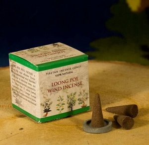 Конусные благовония Loong Poe Wind Incense (снимают физическое и эмоциональное напряжение) травяные