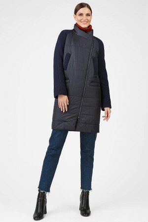 Пальто-плащ комбинированный с шерстью Alexdistyle