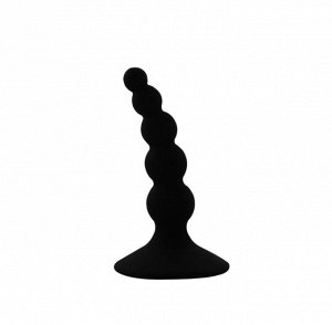 Изогнутый анальный стимулятор на присоске Curved Anal Plug
