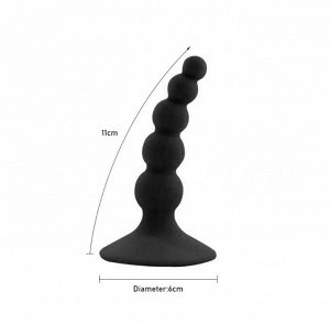 Изогнутый анальный стимулятор на присоске Curved Anal Plug