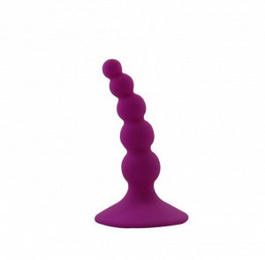 Изогнутый анальный стимулятор на присоске Curved Anal Plug
