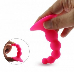 Изогнутый анальный стимулятор на присоске Curved Anal Plug
