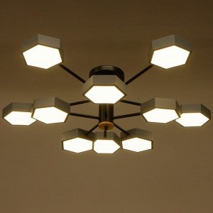 Люстра 1318/10GR LED 240Вт 3000-6000К серый 87х90х25 см