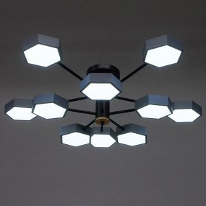 Люстра 1318/10GR LED 240Вт 3000-6000К серый 87х90х25 см