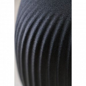 Ваза керамическая "Милан", настольная, чёрная, 18 см