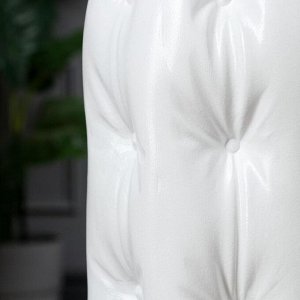 Ваза керамическая "Кира", напольная, белая, 65 см