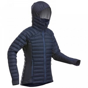 Куртка лыжная для фрирайда с пуховым 2-м слоем синяя FR900 Warm