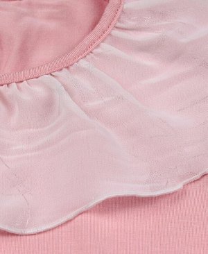 Розовый школьный джемпер (блузка) для девочки Цвет: розовый