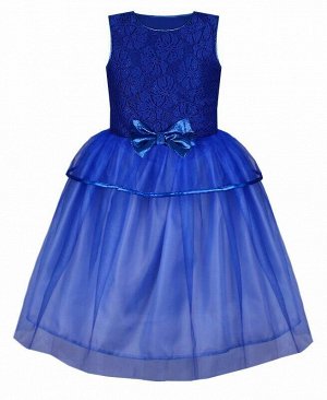 Нарядное синее платье для девочки Цвет: синий
