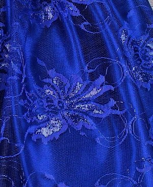Синее нарядное платье для девочки Цвет: синий