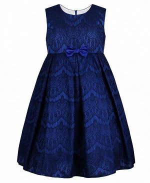 Синее нарядное платье для девочки Цвет: синий