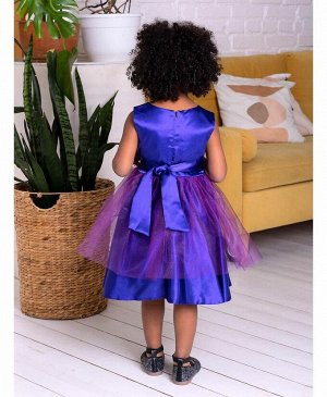 Нарядное фиолетовое платье для девочки Цвет: темно-фиолетовый