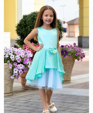 Ментоловое нарядное платье для девочки Цвет: ментоловый