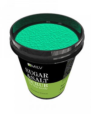 Сахарно-солевой скраб для тела «Зеленый чай». 290 г.