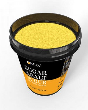 Сахарно-солевой скраб для тела «Мёд». 290 г.