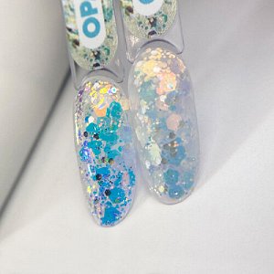 KOREAN GEL Opal гель для дизайна с глиттером