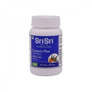 SriSri TURMERIC PLUS With Pepper ШриШри ТУРМЕРИК (КУРКУМИН) ПЛЮС с перцем 60 таб