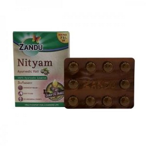 ZANDU NITYAM Tablet Нитьям в таблетках природное слабительное, Занду 10 таб