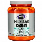 Now Foods, Sports, мицеллярный казеин, быстрорастворимый, натуральный продукт без ароматизаторов, 816 г (1,8 фунта)