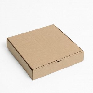 Коробка для пиццы, крафт, 30 х 30 х 6 см