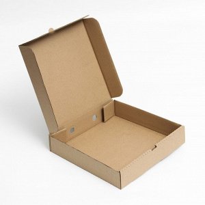 Коробка для пиццы, крафт, 30 х 30 х 6 см