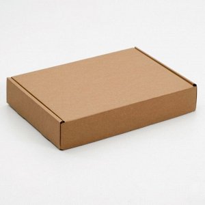 Упаковка для пирога, бурая, 33,5 х 24 х 6 см