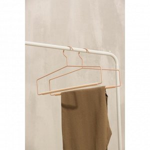 Вешалка для брюк и юбок SAVANNA Wood, 1 перекладина, 37x22x1,5 см цвет розовый