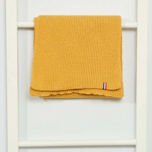 Трикотажный шарф made in France - желтый