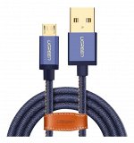 Кабель micro USB-USB 2.0, в оплетке нейлоновой 1,00 м.