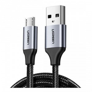 Ugreen Кабель micro USB-USB 2.0, в оплетке нейлоновой 1,50 м. (алюминиевый корпус)