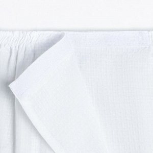 Набор для сауны Экономь и Я: полотенце-парео+чалма, цв.белый, вафля, 100%хл, 200 г/м2