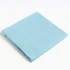 Набор для сауны Экономь и Я: полотенце-парео+чалма, цв.голубой, вафля, 100%хл, 200 г/м2