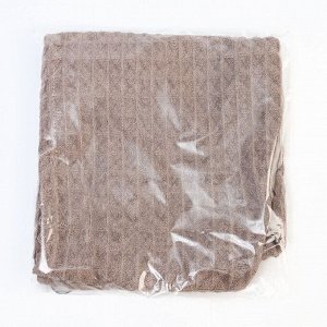 Чалма для сушки волос Этель "Waffle" цв. серый, 65*25 см, 100% п/э
