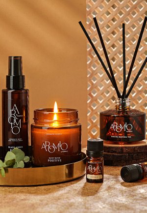 Ароматический спрей для тела и текстиля Black Amber AROMIO