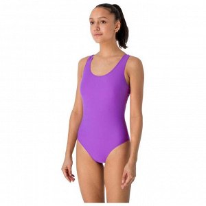 Купальник для плавания сплошной, фиолетовый